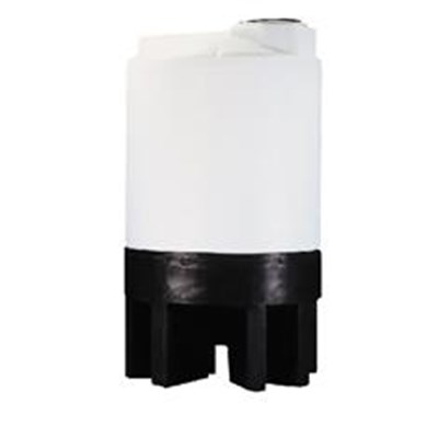 500 GALLON CONE BOTTOM TANK W/ POLY STAND