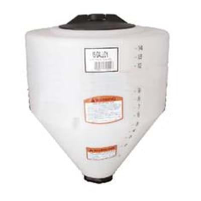 15 GALLON WHITE PLASTIC INDUCTOR TANK
