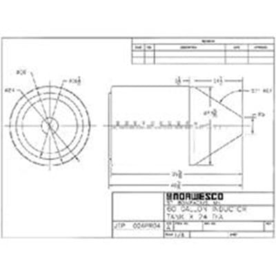60 GALLON INDUCTOR CONE BOTTOM TANK 