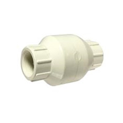 1-1/4" FNPT PVC CHECK VALVE 1/2 LBS SPRING