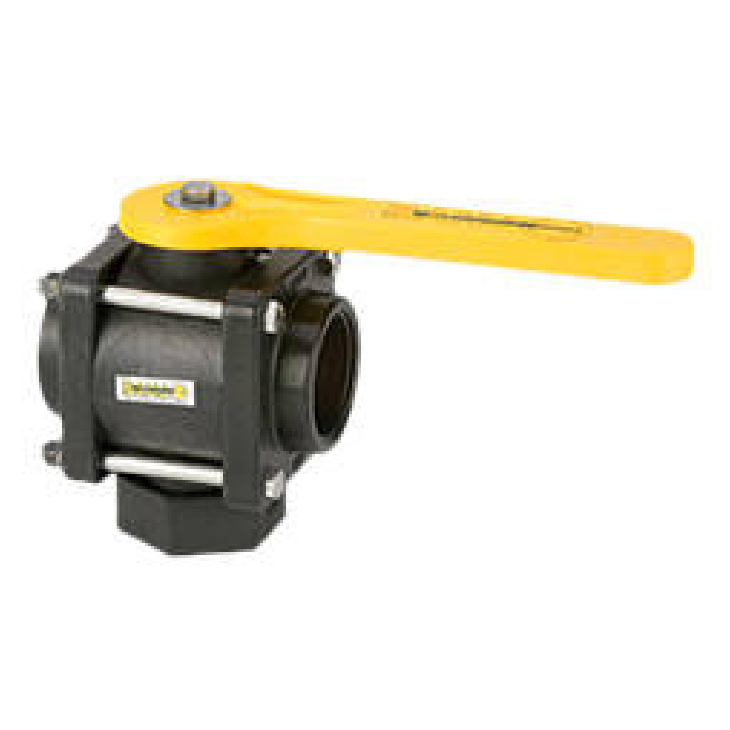 BANJO 2" 3WAY BOTTOM LOAD POLY VALVE