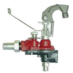 CONTINENTAL METERMATIC 1" NH3 ROPE SHUTOFF ASSEMBLY in RED