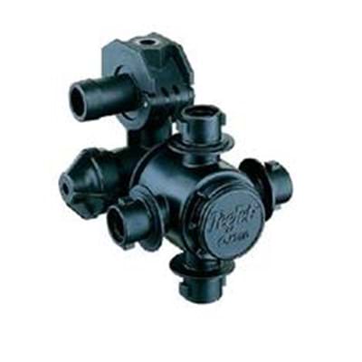 TEEJET QJ360C 1/2" HOSE ELBOW QUAD NOZZLE BODY