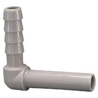 AUTO LOCK 1/4" STEM X 1/4" HOSEBARB ELBOW 90